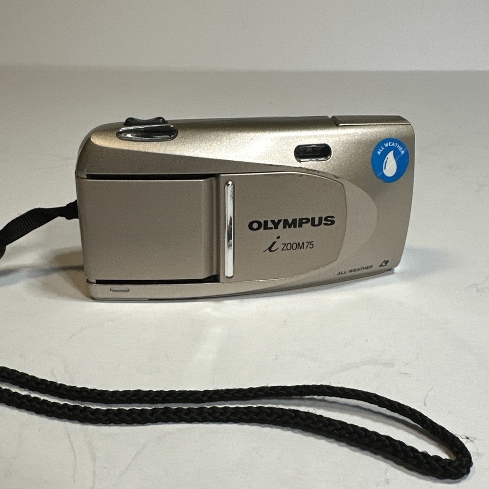 Olympus i Zoom 75 Gold APS 28-75mm Point Shoot Film Camera - As-is for Parts